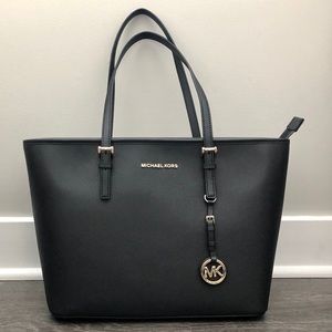 SOLD NEW Michael Kors Jet Set Travel Tote Black